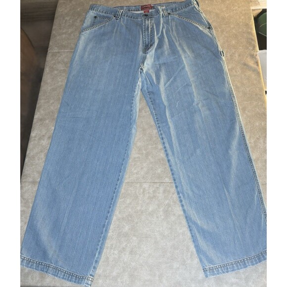 Chaps Denim Blue Jeans Mens Pants Size 42x32 - Picture 7 of 9